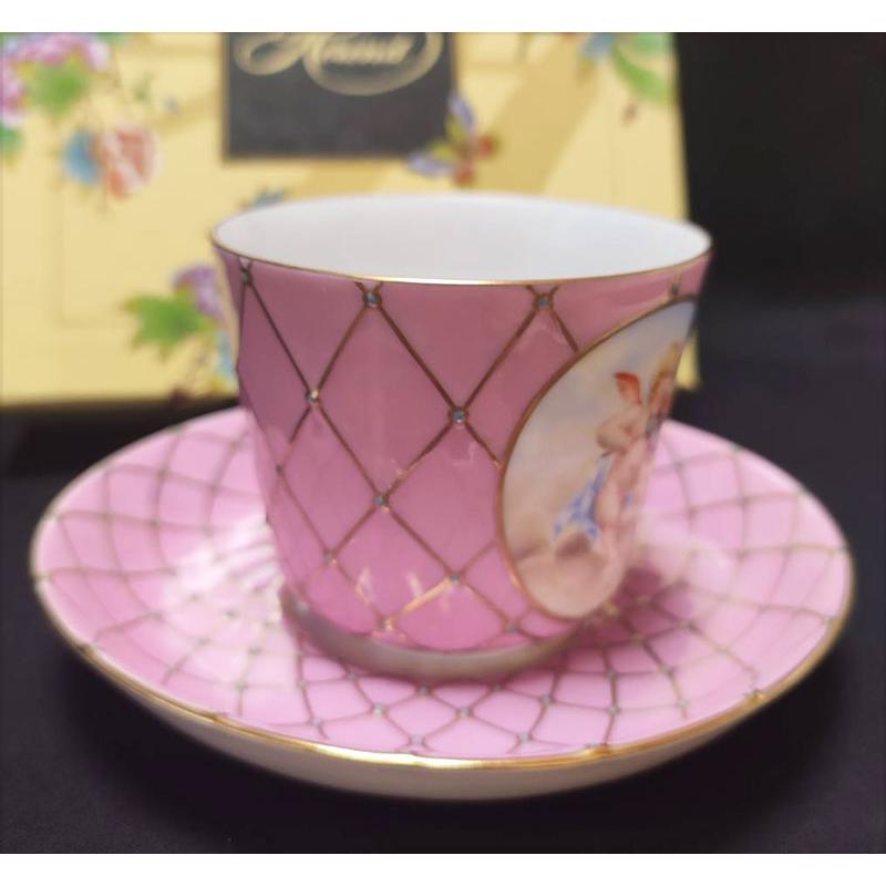 ヘレンド（HEREND） 天使バイオリン フンボルトピンクカップアンド