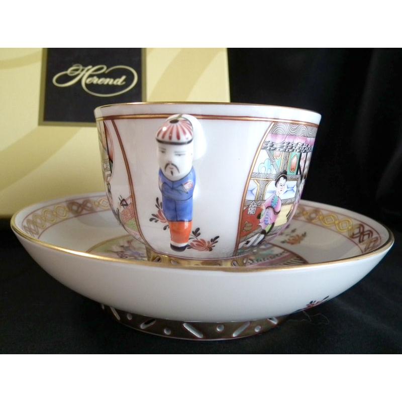 人気 ヘレンド 楕円形カップ＆ソーサー デミタス 1客 Herend (ヘレンド