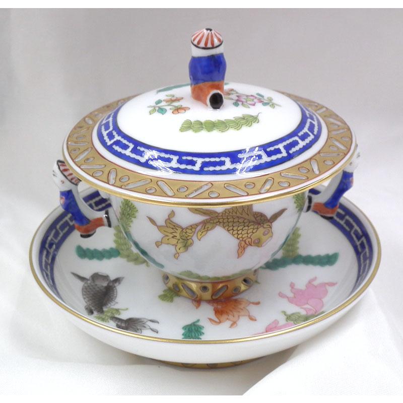 ヘレンドシノワズリ ポアソン1客