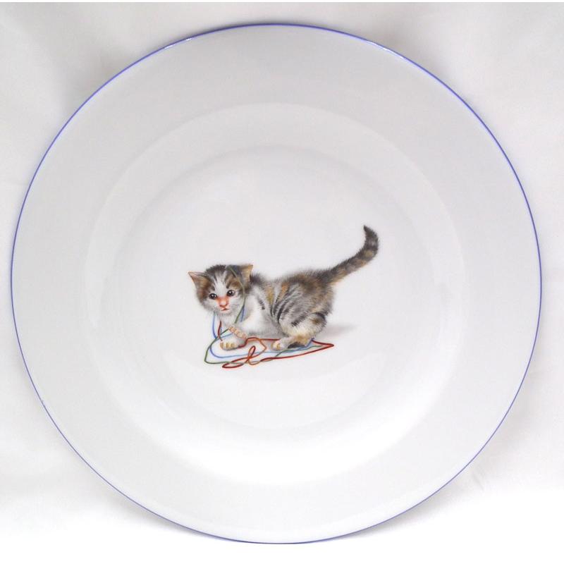 ヘレンド（HEREND） キャット 猫 デザートプレート 新品 クリスマス