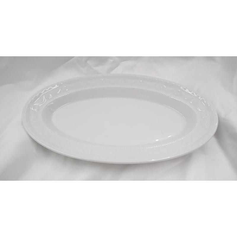 KPMベルリン 白磁 クアランド オーバルプレート 約24x15ｃｍ 151525 新品 SALE現品限りの画像