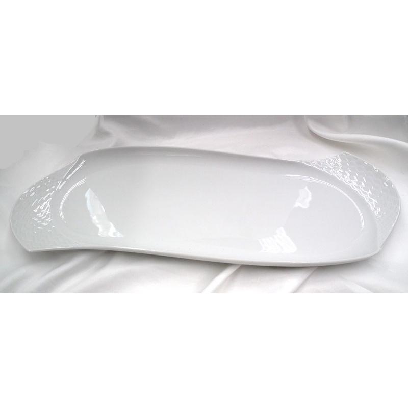 マイセン マイセン白磁 波の戯れ トレイ42.5cmx16cm 000001-29509