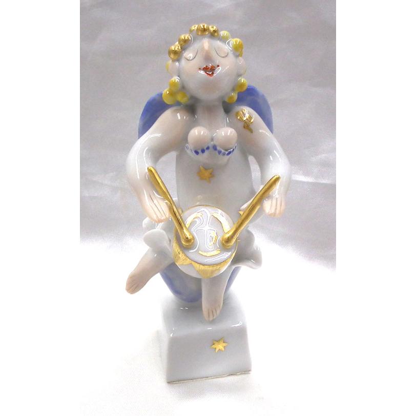 マイセン マイセン人形 天使の楽隊 ドラム奏者 83129 新品 音楽 
