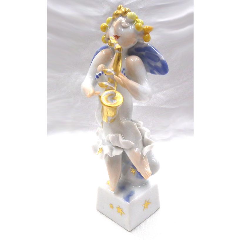 マイセン マイセン人形 天使の楽隊 サクスフォン 83443 新品 音楽