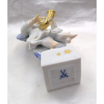 ○Meissen マイセン 天使の音楽隊 陶磁器 バイオリン 置物