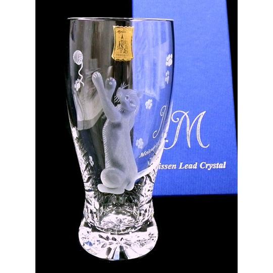 SALE現品限り特価 マイセンクリスタル（ドイツ）【猫キャットNO.5