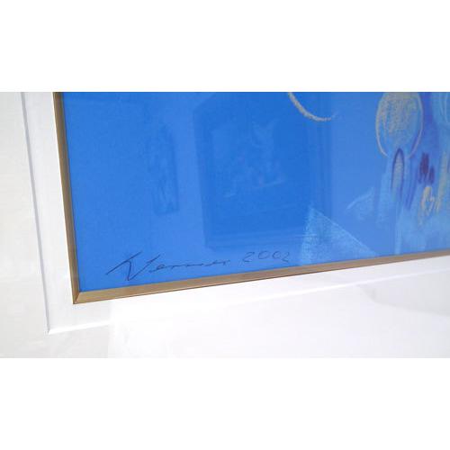 マイセン ハインツ・ヴェルナー 直筆画 オイルチョーク 魔法のそらとぶ絨毯（額装）71ｘ91ｃｍ SALE現品限りの画像