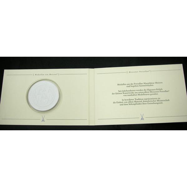 マイセン マイセン磁器メダル 干支 馬 双剣マーク 新品 在庫限り