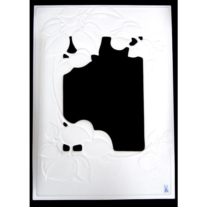 マイセン　絵付け用　白磁　立体陶板　約35ｘ25ｃｍ　新品　廃盤