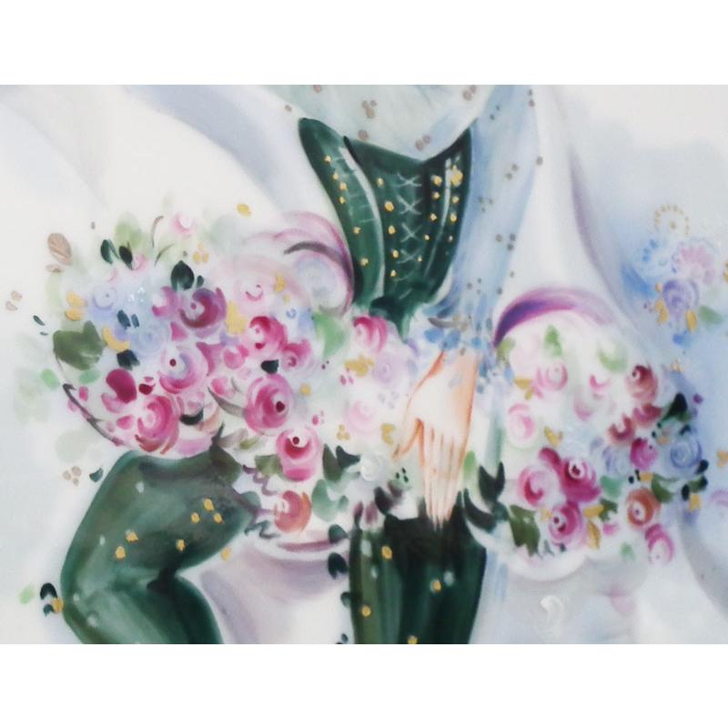 マイセン サマーナイトドリーム ティタニア 陶板画 約26x35cm 新品