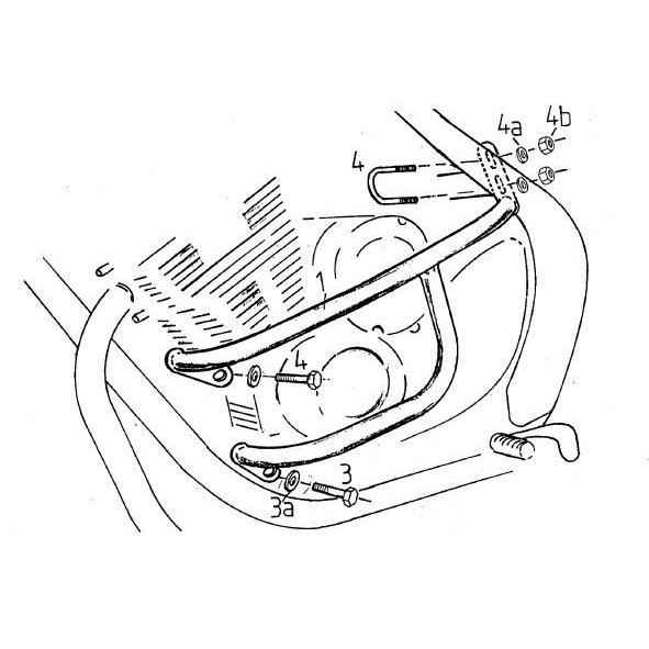 Hepco & Becker エンジンプロテクションバー クローム Yamaha XJ 600 Diversion