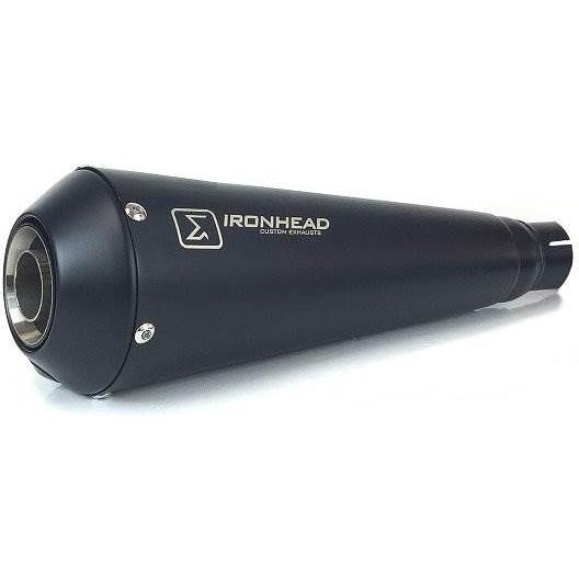 IXIL スリップオンマフラー (右側) IRONHEAD CONICAL BLACK INOX MOTO 