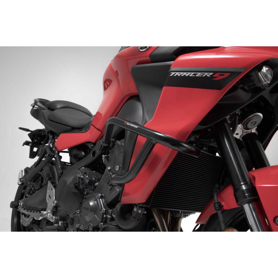 SW-MOTECH クラッシュバー ブラック Yamaha Tracer 9/GT (20-23) : sw 