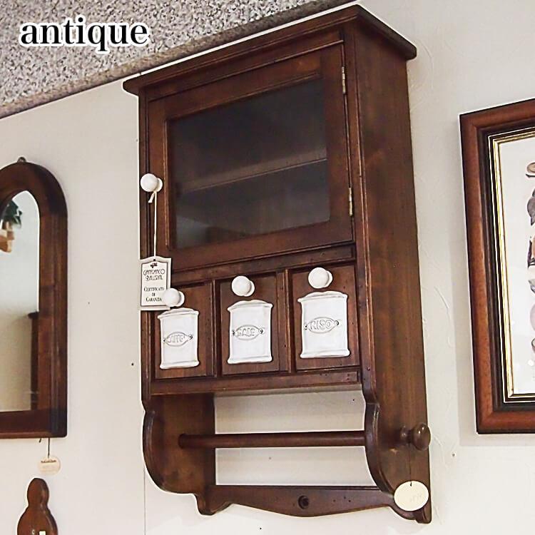 壁掛け コート掛け 飾り棚 イタリア イギリスアンティーク