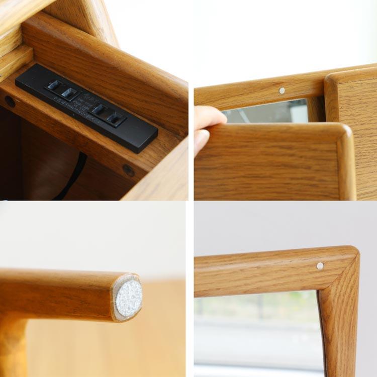 ドレッサー＆スツール Herit. Dresser\u0026Stool ドレッサー スツール ミラー 化粧台 木製家具 北欧インテリア_4