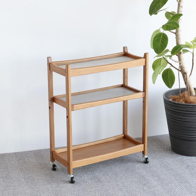 マルチワゴン 3段 Herit. Multi Wagon 3段 マルチワゴン 収納ワゴン キャスター付きワゴン キッチン収納 北欧家具の画像
