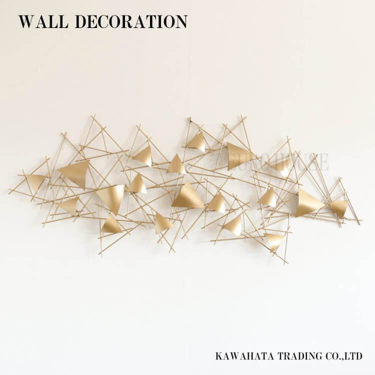 パネル ウォールアートパネル ゴールド 三角 幾何学 壁飾り 飾り