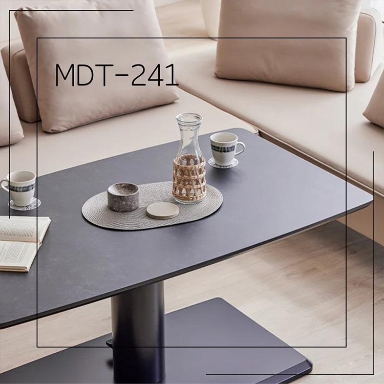 135 ダイニングテーブル 昇降式 セラミック 2本脚 ブラック グレー