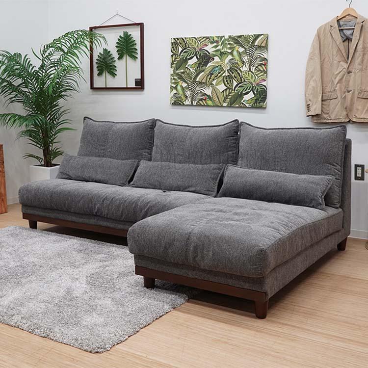 ソファ ソファー カウチ カウチソファ シューズロング + 2人掛