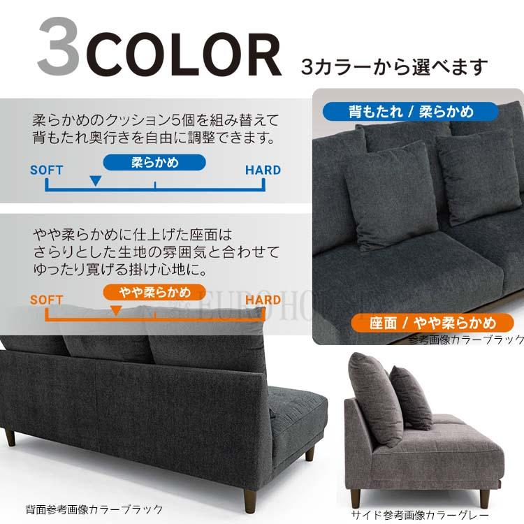 リビングソファー Ｎパソ 3P ソファ ソファー 3Pソファ 3人掛け 3P FAB クッション付 LBR
