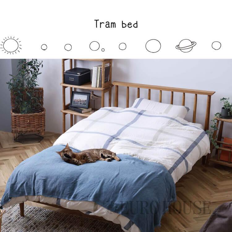 関家具 ベッド ベッド シングルベッド アッシュ材 ベッドフレーム Tram