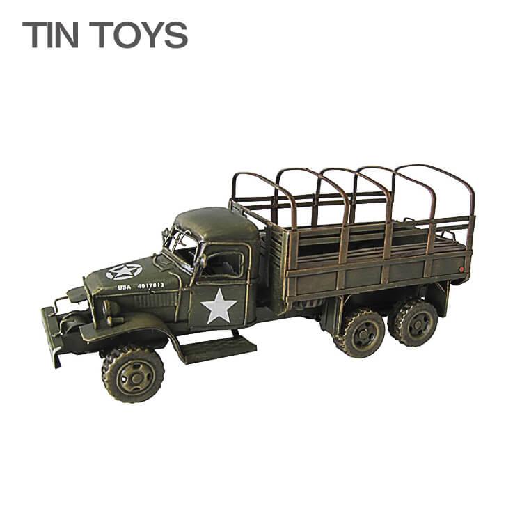 【antique】50'sミリタリー トイトラック TOY ブリキ ブリキのおもちゃ 軍用トラック truck 軍用車両 戦車 置物 インスタ