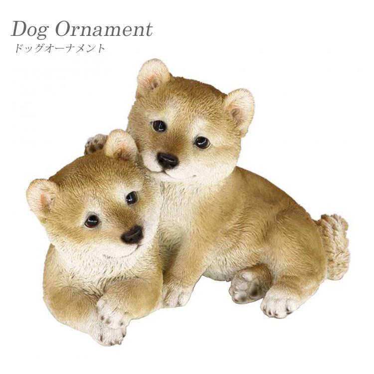 オーナメント ドッグオーナメント シバ ペア 柴犬 オブジェ