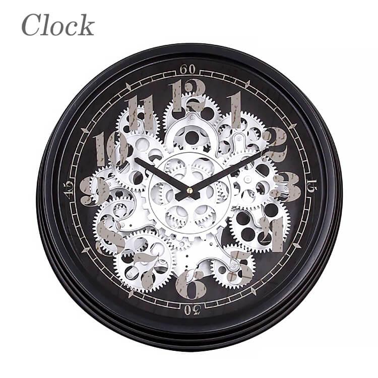 壁掛け時計 おしゃれ 掛け時計 時計 clock 歯車 gearclock クラシック