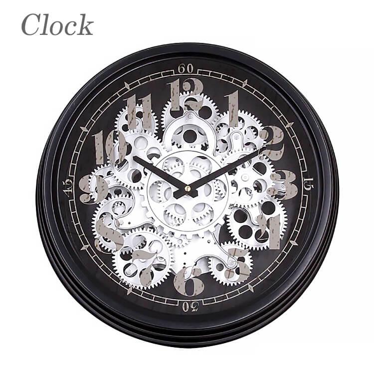 壁掛け時計 おしゃれ 掛け時計 時計 clock 歯車 gearclock クラシック インダストリアル アンティーク 50307 amz 8cp  :ts-goods-31:ユーロハウス 輸入家具インテリア - 通販 - Yahoo!ショッピング