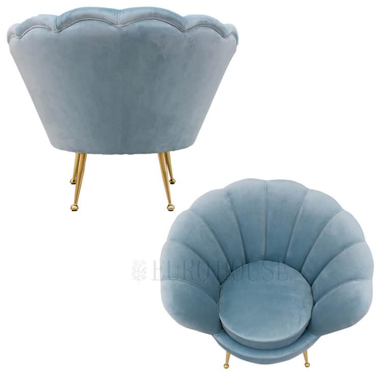 ソファ ソファー sofa 一人掛け 1Pソファ アームチェア ブルー 水色