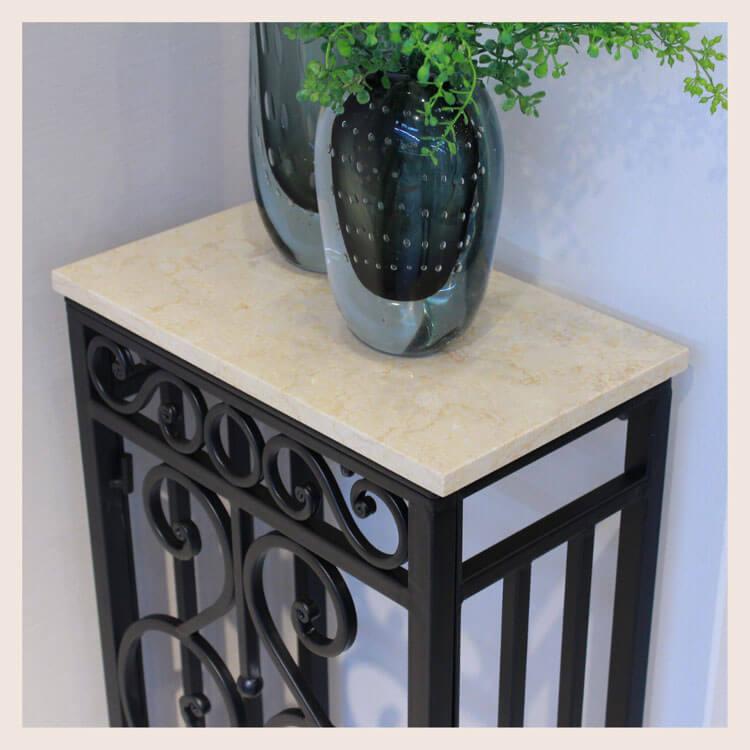 ★値段交渉OK★大理石天板コンソールテーブル/サイドテーブル 引き出しあり ☆値段交渉OK☆大理石天板コンソールテーブル/サイドテーブル 引き出し
