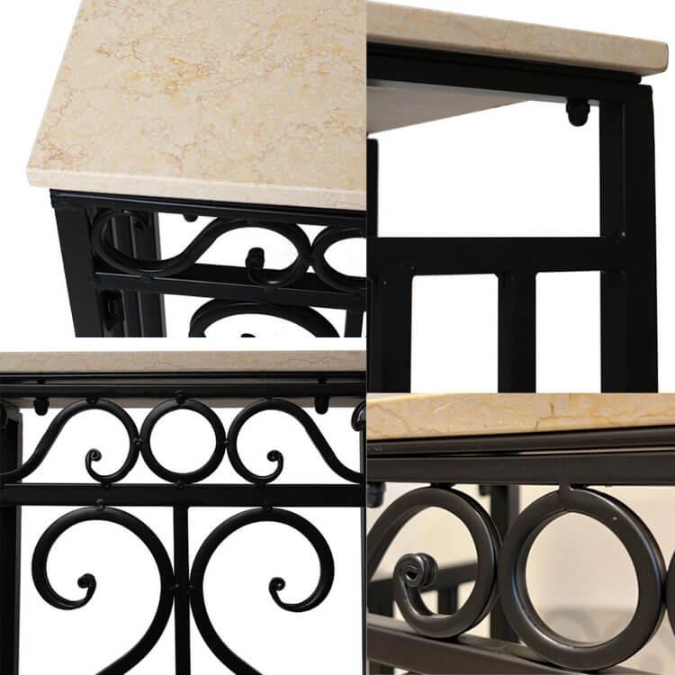 テーブル 天板大理石 サイドテーブル SS コンソールテーブル