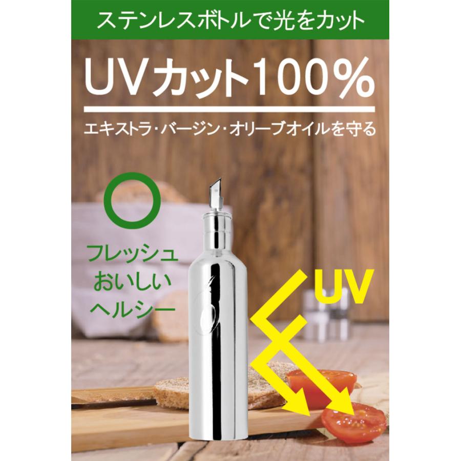 オリパック OLIPAC 18-10ステンレス オリーブオイルボトル 500ml