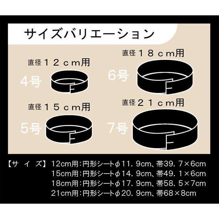 ノースティック  テフロン製ラウンドケーキシート（丸型ホールケーキ用） 直径１８ｃｍ／６号用 １セット こびりつきにくいテフロンシート｜eurokitchen｜10