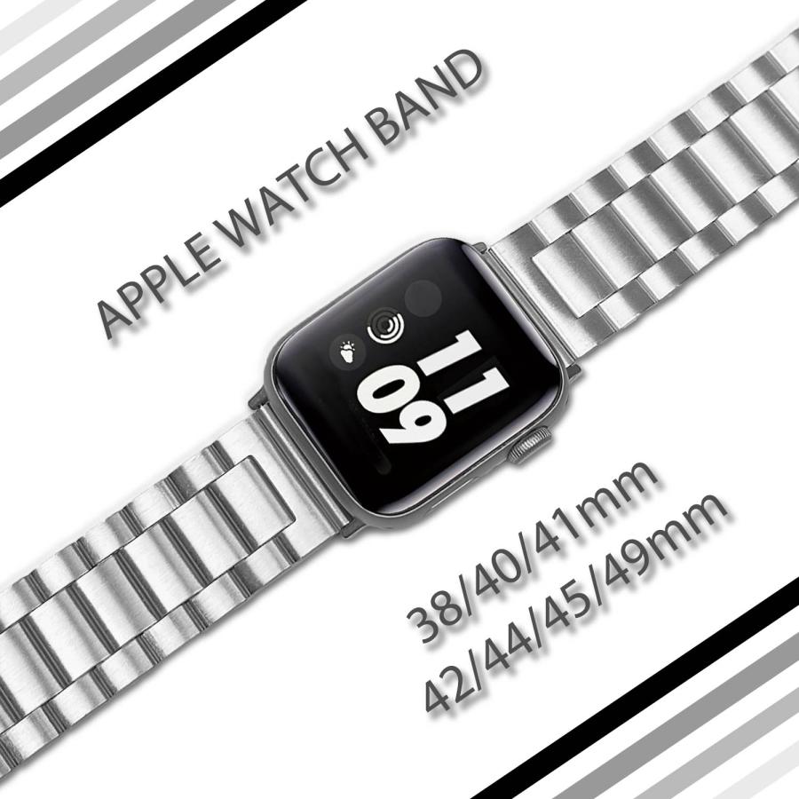 apple watch バンド ステンレス 38mm 40mm 41mm 49mm 45mm 44mm 42mm