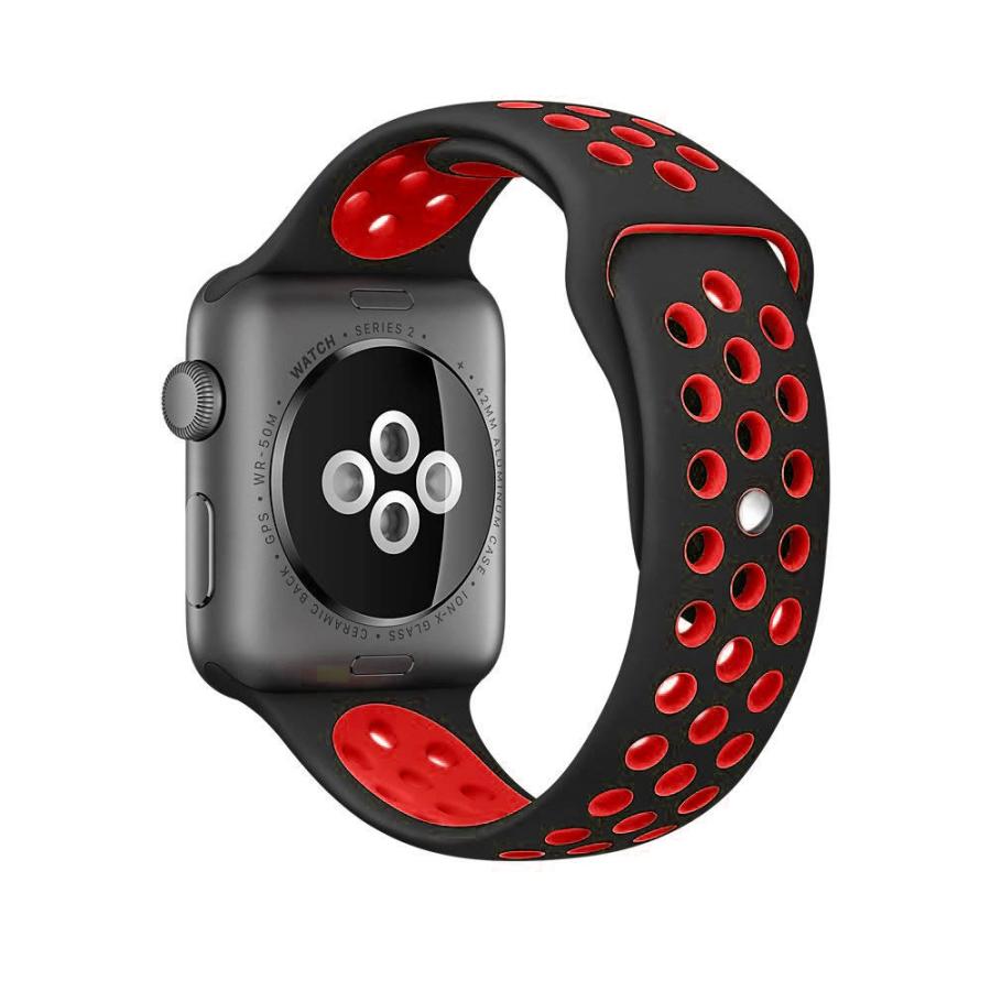 アップルウォッチ バンド 42mm 44mm 45mm apple watch スポーツ ベルト シリコン series SE 交換用 黒 赤 白 黄色 :appleBand:ACE 通販 アップルウォッチ バンド 純正 45mm
