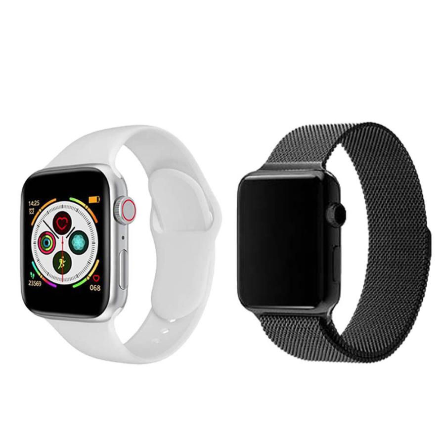 Apple Watch バンド ウォッチバンド 2個セット Series6 5 4 3 2 1 42mm 44mm 交換 スポーツ ベルト 軽量 レディース メンズ 送料無料 黒 白 シリコン ステンレス Applebandscst2set Ace 通販 Yahoo ショッピング