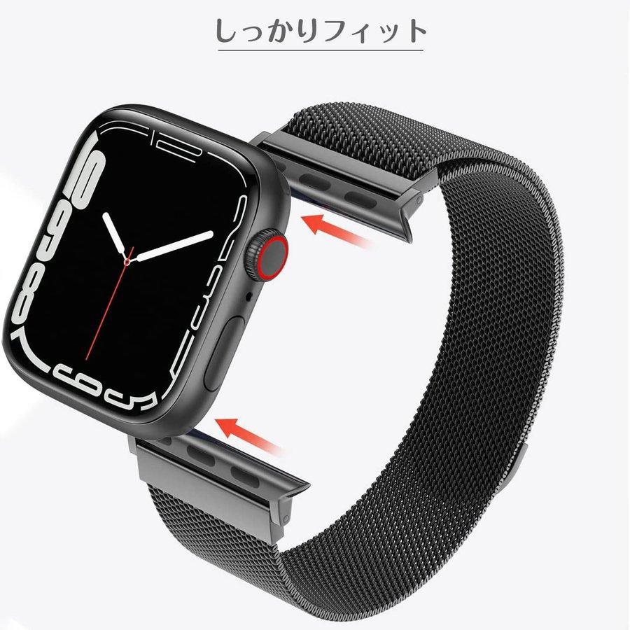 アップルウォッチバンド ステンレス 38mm 40mm 41mm 49mm 45mm 44mm 42mm applewatchband 黒 銀 ピンク series SE 9 8 7 6 5 4 レディース メンズ 送料無料｜eurokohaku｜19