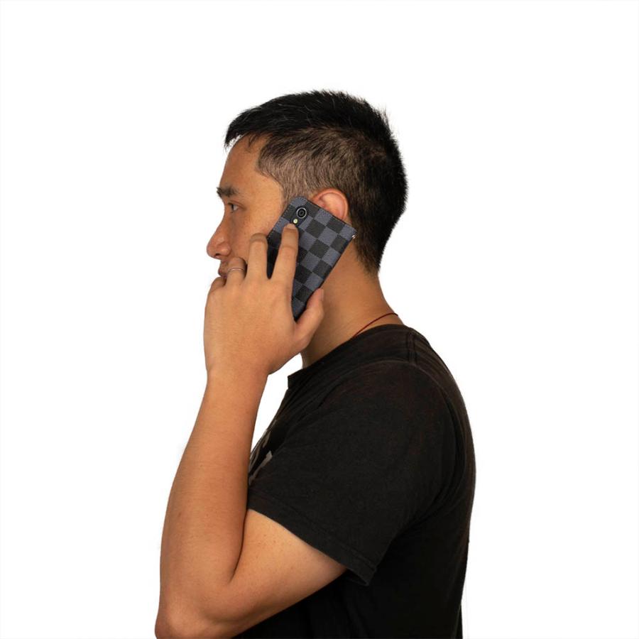 Sense3 lite basic Sense2 androidone S7 S5 SH-M12 SH-RM12 SHV45 SH-02M ケース 手帳型 レザー 革 カバー 通販 格子柄 チェック おしゃれ 送料無料 茶色 |  | 06