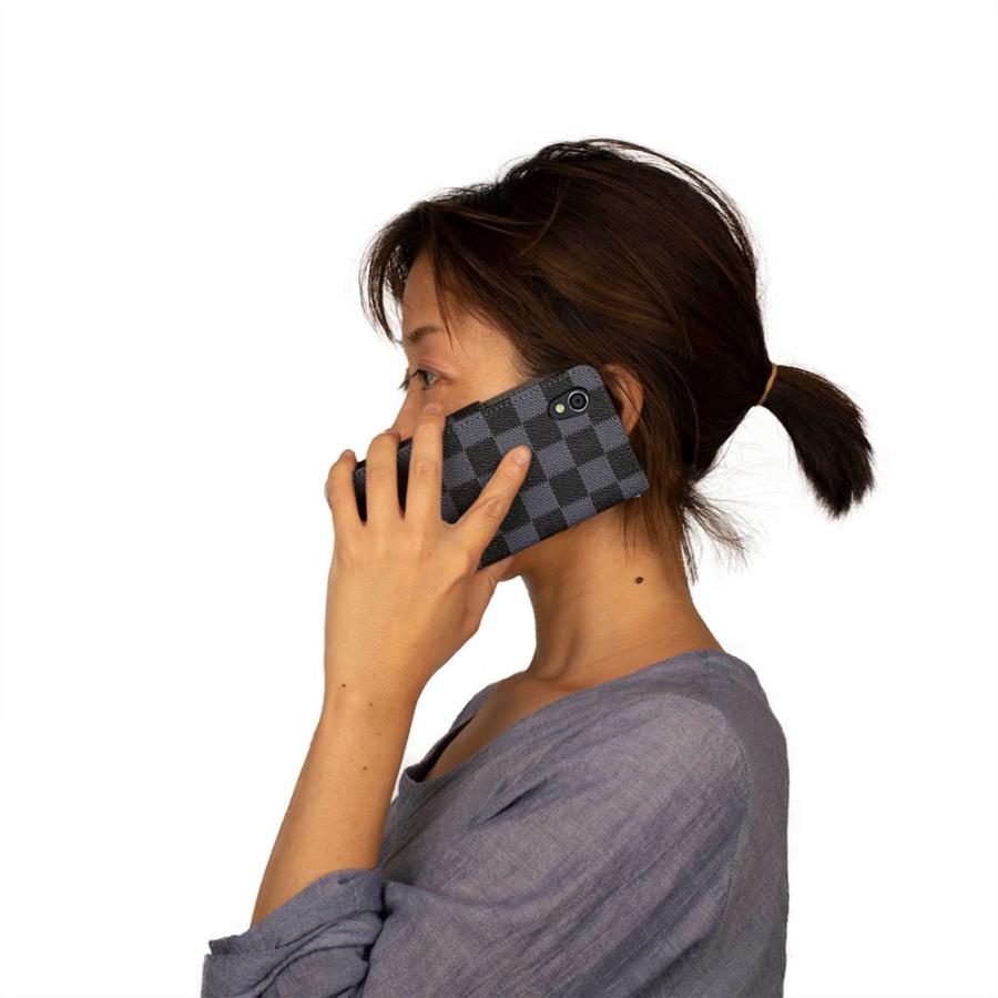 Sense3 lite basic Sense2 androidone S7 S5 SH-M12 SH-RM12 SHV45 SH-02M ケース 手帳型 レザー 革 カバー 通販 格子柄 チェック おしゃれ 送料無料 茶色 |  | 08