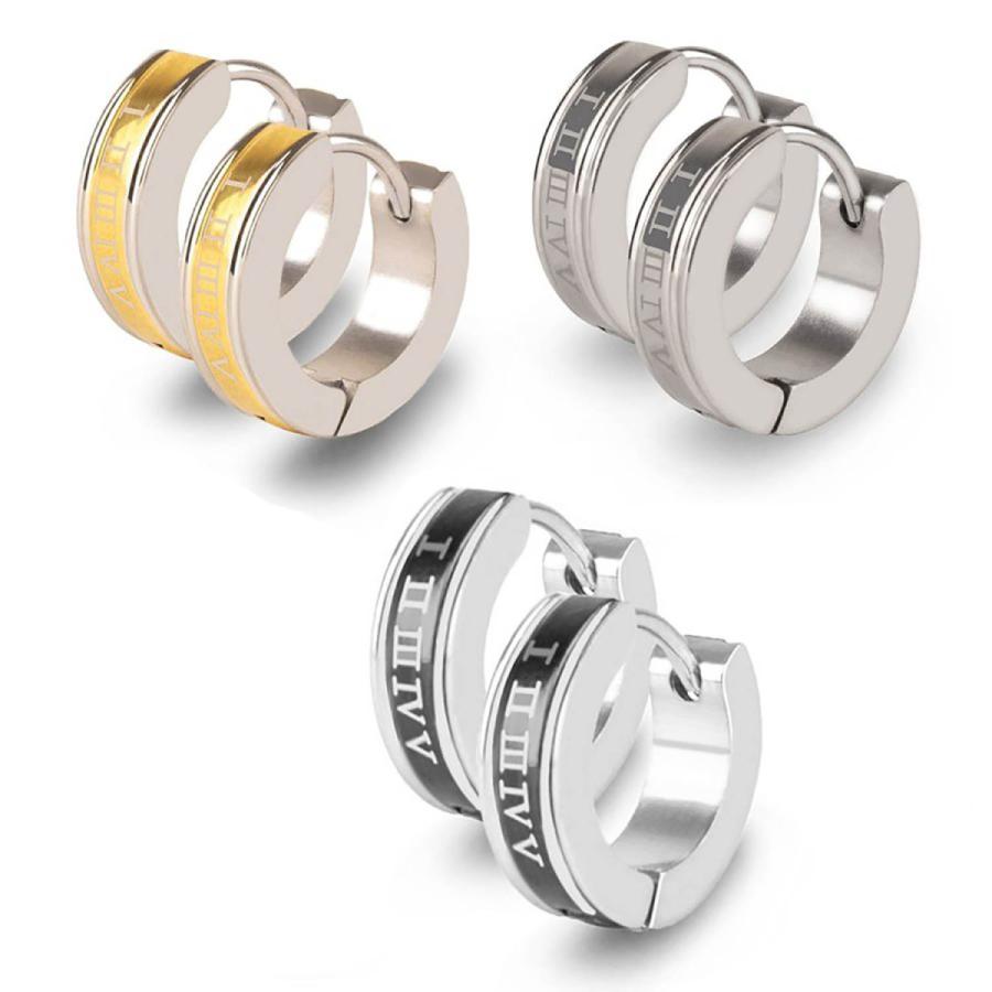 6個 セット ピアス フープピアス レディース メンズ 金属アレルギー イヤリング ステンレスピアス ローマ数字 アレルギー対応 Bts Stainlessromepierces3p Ace 通販 Yahoo ショッピング