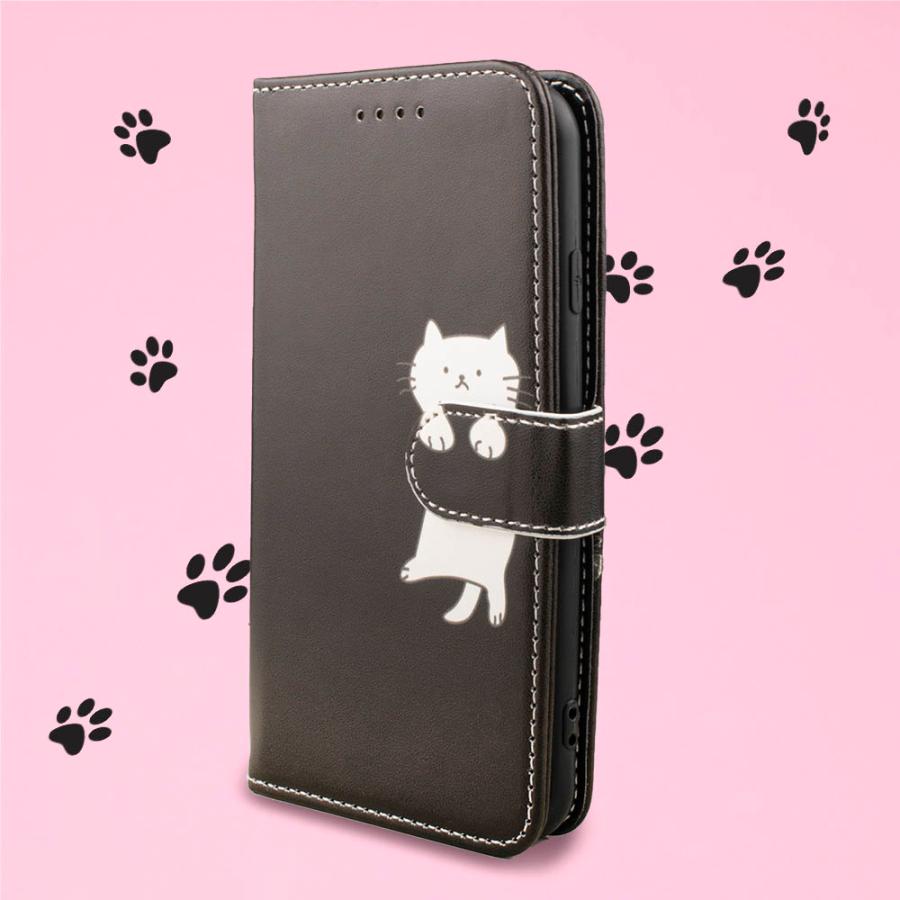Xperia ACE III ケース 手帳型 かわいい ねこ ネコ 猫 SOG08 SO-53C