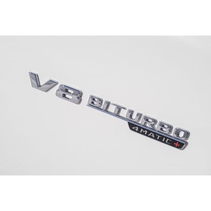 AMG 純正品 V8 BITURBO サイド エンブレム 2枚セット W222 Sクラス S63 2018年~ マイナー後 メルセデス ベンツ