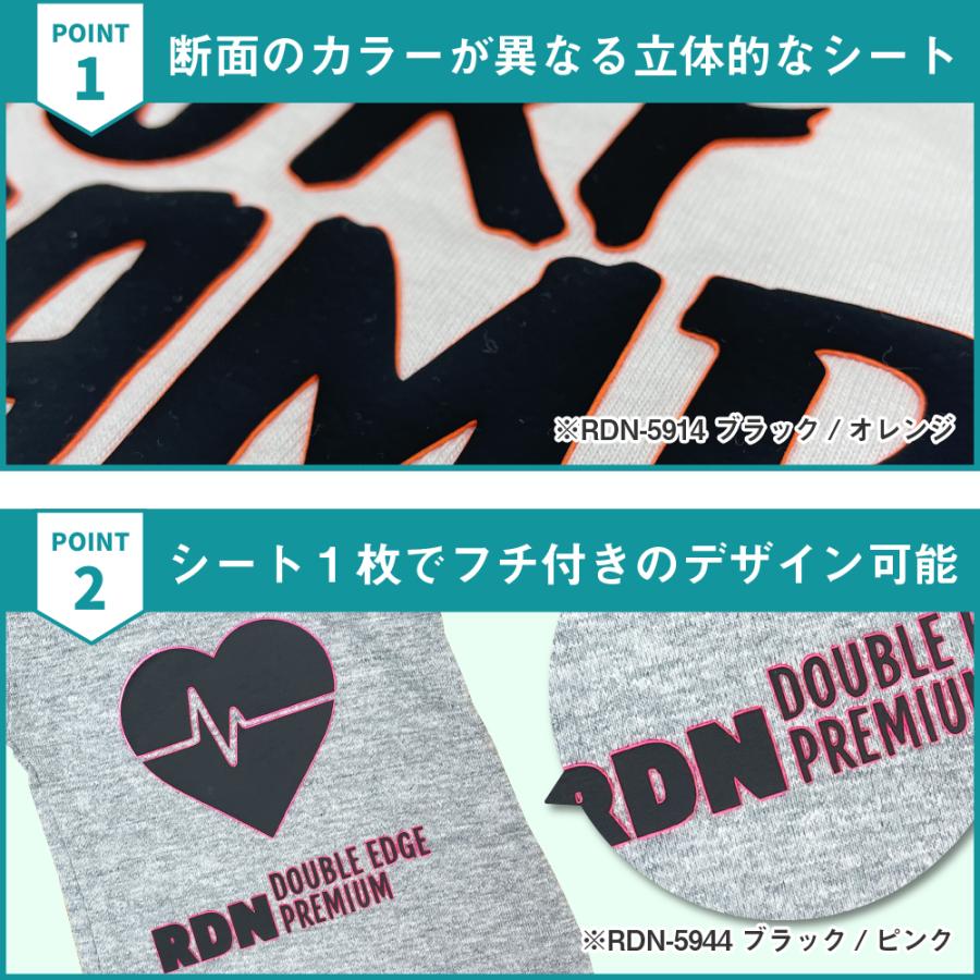 ダブルエッジプレミアム RDN 195mm×50cm切売 1枚 カッティング用アイロンシート RDN-SC | Tシャツ : カッティング ...
