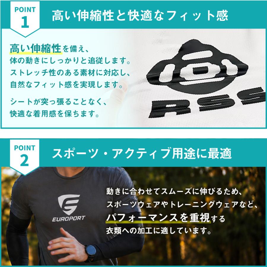 艶消ラバーシート スーパーストレッチ ホワイト ブラック RSS 500mm×25mロール カッティング用アイロンシート RSS-F |_1