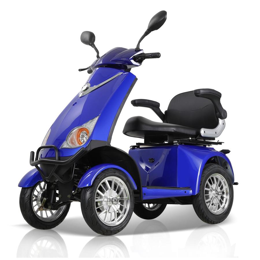 電動ミニカー 電動4輪車 ポゼ4w-L ブルー（リチウムバッテリー搭載