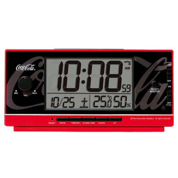 セイコークロック 目覚まし時計 コカ・コーラ Coca-Cola 電波 デジタル 大音量 赤 AC602R SEIKO AC602R | SEIKO | 01