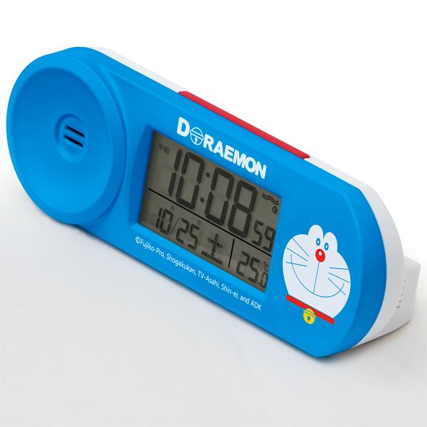 セイコー クロック 置き時計 ドラえもん(青) 本体サイズ:5.1×14.4×4.2cm 目覚まし時計 ドラえもん 電波 デジタル 大音量 CQ614L | SEIKO | 01