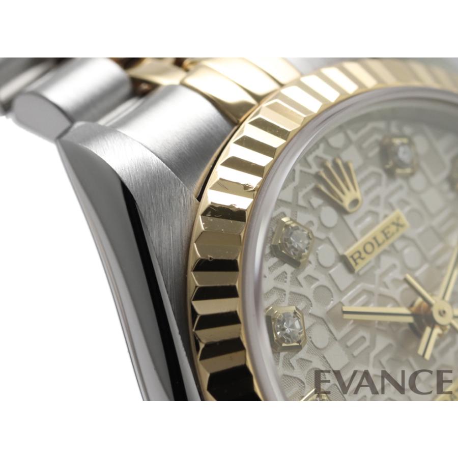 （中古）ロレックス デイトジャスト 69173G シルバー彫りコンピューター T番 レディース ROLEX｜evance-web｜06