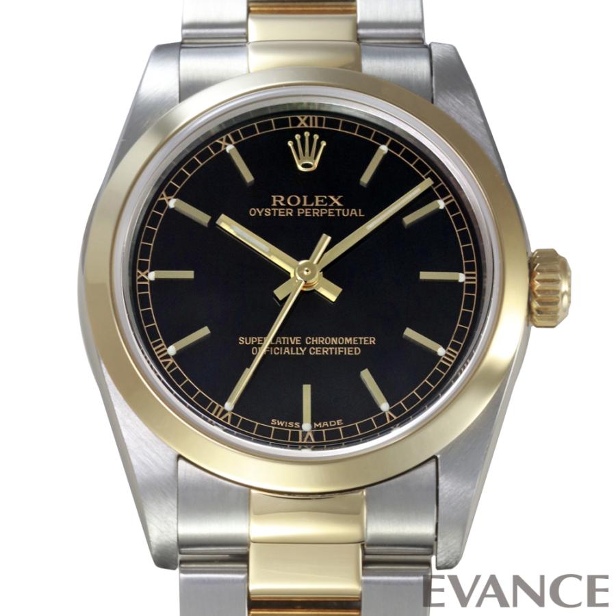 【中古】 ロレックス オイスター パーペチュアル 77483 ブラック A番 ボーイズ ROLEX | オイスター パーペチュアル